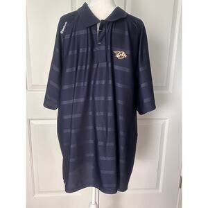 Reebok NHL Nashville Predators Center Ice Polo Shirt 2XL Navy - NWOT